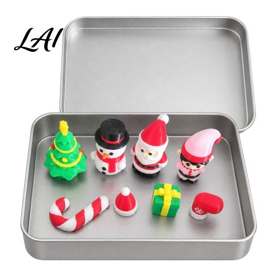 Meaningful Gifts for Family 3D Printed Miniature Christmas Nativity Scene Set in Tin Box Holy Religious Ornaments Figurines Holiday Tabletop