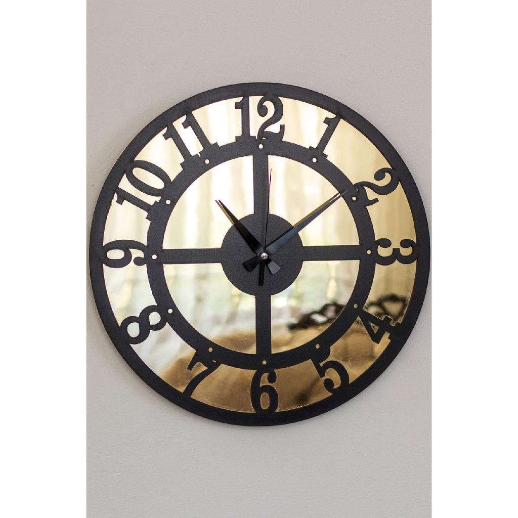 Стильные современные настенные часы 50х50 см с зеркальным золотом и турецкими цифрами, современные часы для домашнего офиса