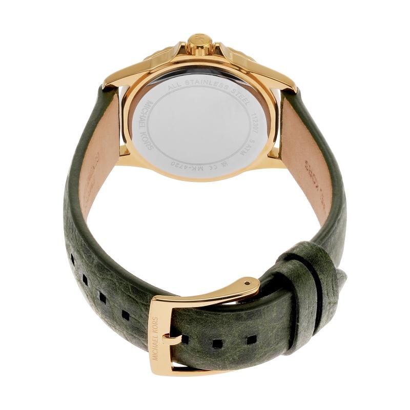 Michael Kors Мини-часы Everest с тремя стрелками из замши Амазон и кожи крокодила MK4720