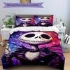 3pcs set Nightmare Before Christmas Jack Skellington1pc of quilt cover+2pcs of pillowcase, no core, print bedding, All Seasons Bedroom Setting062