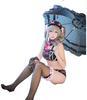 Cosplay Costume Swimsuit Kanzaki Ranko Moe Set Size S [Lavender] Eight-Piece Women's