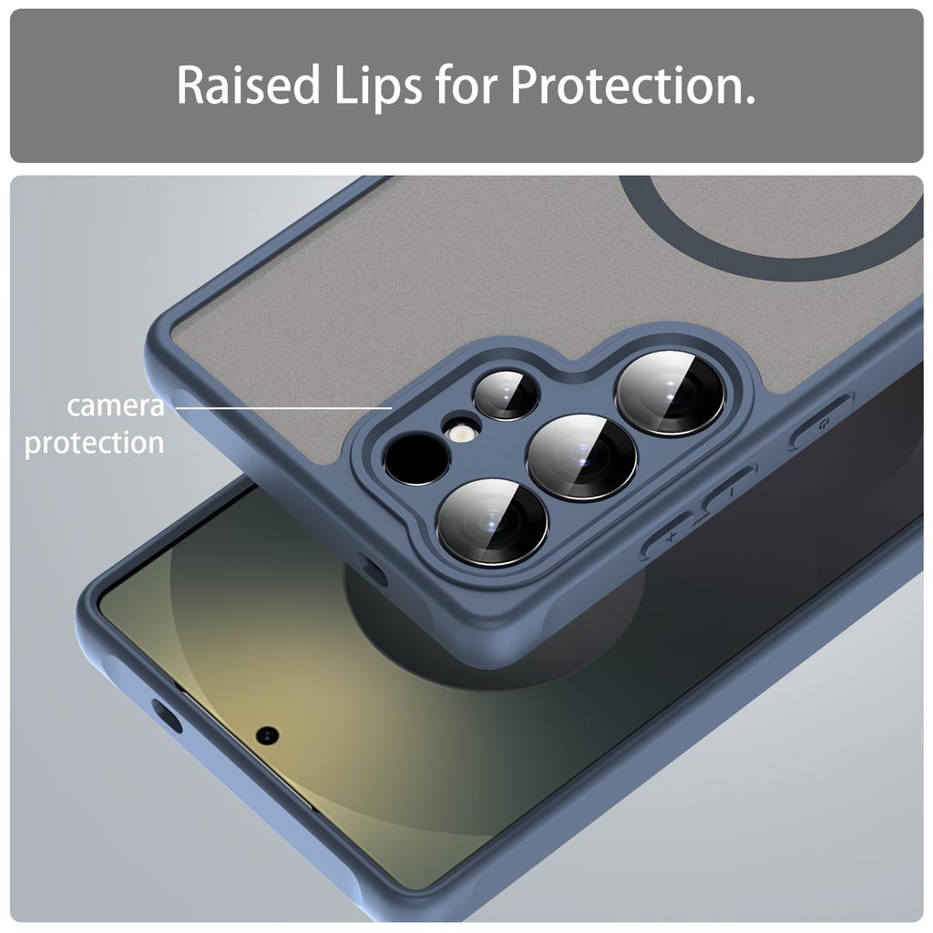 Samsung Galaxy S24 Ultra Phone Case,Magnetic Shockproof Phone Case,Bumper Hybrid Cover for Samsung Galaxy S24 Ultra