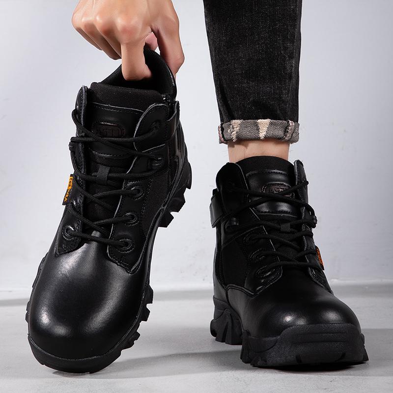 High-end Wear Resistant Men Hiking Boots Outdoor Mountain Trekking Tourism Walking Hunting Shoes Durable Male Footwear