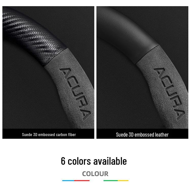 Acura CDX 2016-2021 Ultra-Thin Carbon Fiber Suede Leather Steering Wheel Cover