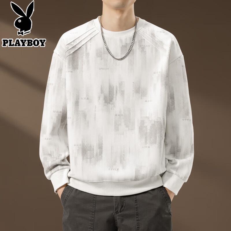PLAYBOY Мужская свободная футболка с длинным рукавом