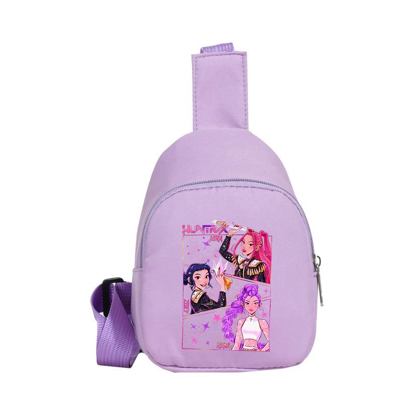 Children'S Breast Bag Animation Cartoon Peripheral Printing Casual Shoulder Bag Going Out Portable Messenger Bag