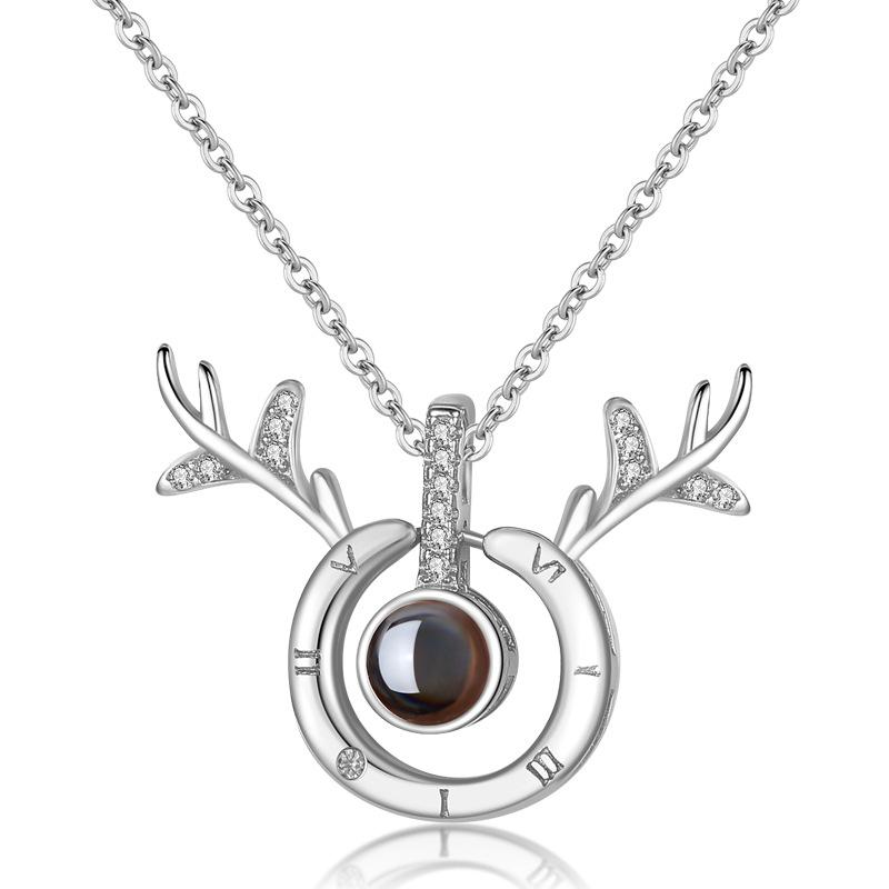 Ожерелье Yilu You, женская модная универсальная подвеска на ключицу с проекцией и гравировкой в подарок