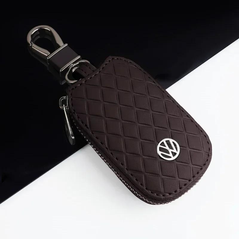 Для VOLKSWAGEN VW Кожаная Защитная Сумка-Чехол с Логотипом Автомобиля для Volkswagen Passat Santana Touareg Tiguan Golf Bora Lavida Jetta Beetle