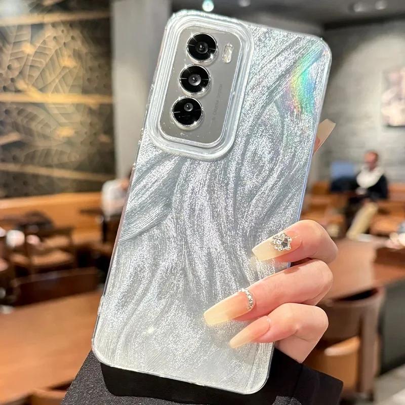 Чехол Для Samsung Galaxy A56 A36 A26 A16 A06 4G A55 5G A35 A25 A15 A05 S A54 A34 A24 A14 A73 A53 Роскошные Блестящие Лазерные Чехлы Для Телефона