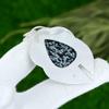 Snoflake Obsidian Gemstone Sterling Silver Handmade Bezel Sister Artisan Pendant