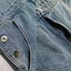 Men's Large-Size Denim Overalls Loose Straight-Leg Jumpsuit Versatile Wide-Leg Casual Suspender Jumpsuit