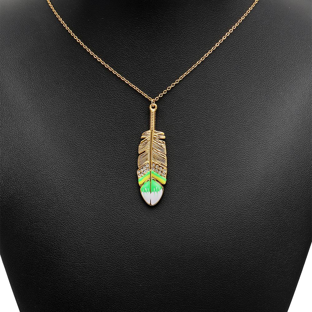 3Pcs Enamel Rhinestone Feather Charms Stainless Steel Pendants for Earrings Making DIYJewelry Findings Necklace Accessories Bulk