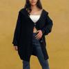 Женская мода осень/зима однобортный кардиган свитер свободный лацкан свитер пальто