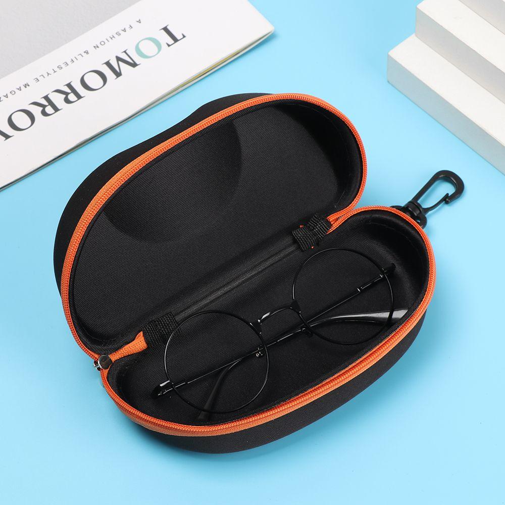 Portable Bag Vision Care Hard Eye Glasses Zipper Box Eyewear Protector Glasses Case