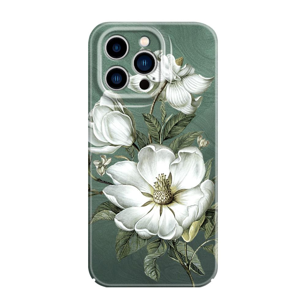 Потрясающий чехол для телефона с магнолиями для iPhone 13 12 11 7 8 6 6S Plus Pro Max Mini X XS XR SE 2020 2022 Пленка Жесткая Крышка