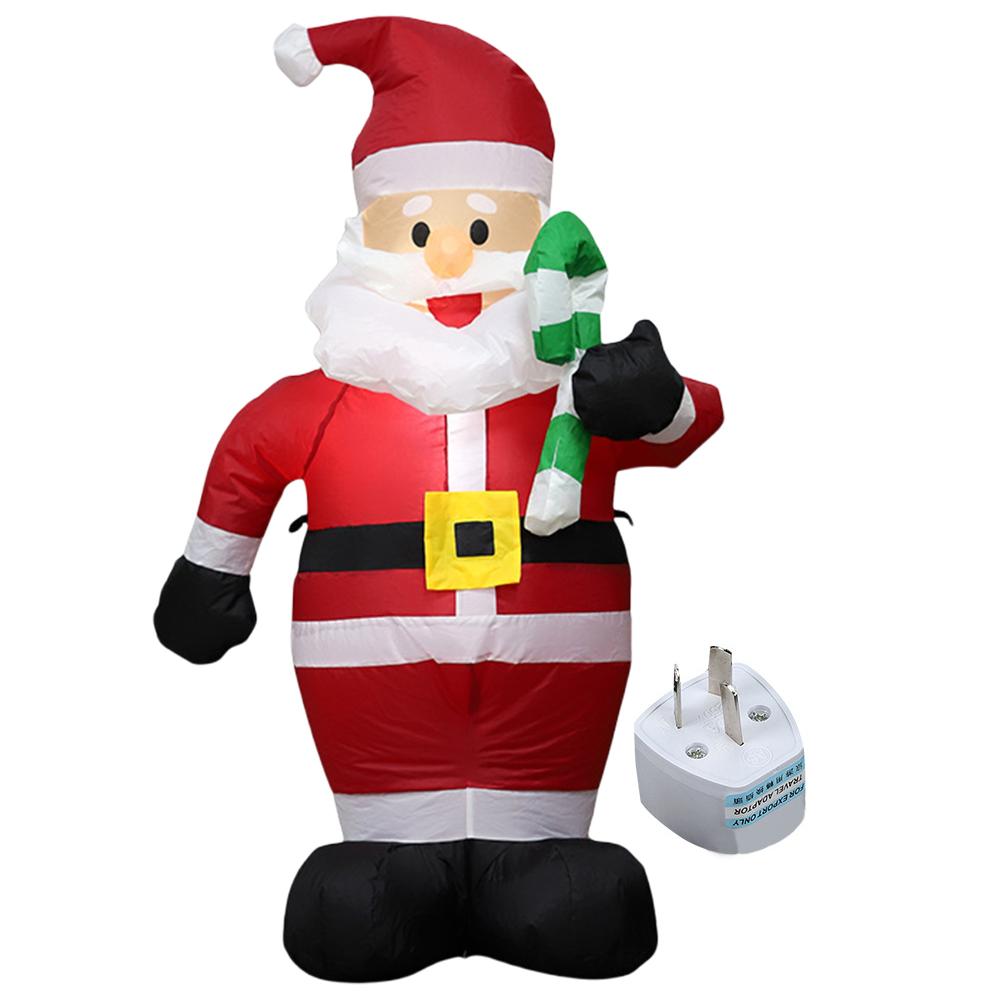 Светодиодная надувная милая игрушка, надуваемая воздухом, освещенное украшение в виде Санта-Клауса, светящаяся гигантская модель, украшение для рождественской садовой вечеринки