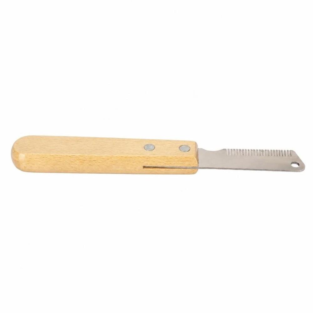 Multifunction Cat Grooming Comb with Wood Handle Pet Grooming Tool Home Grooming