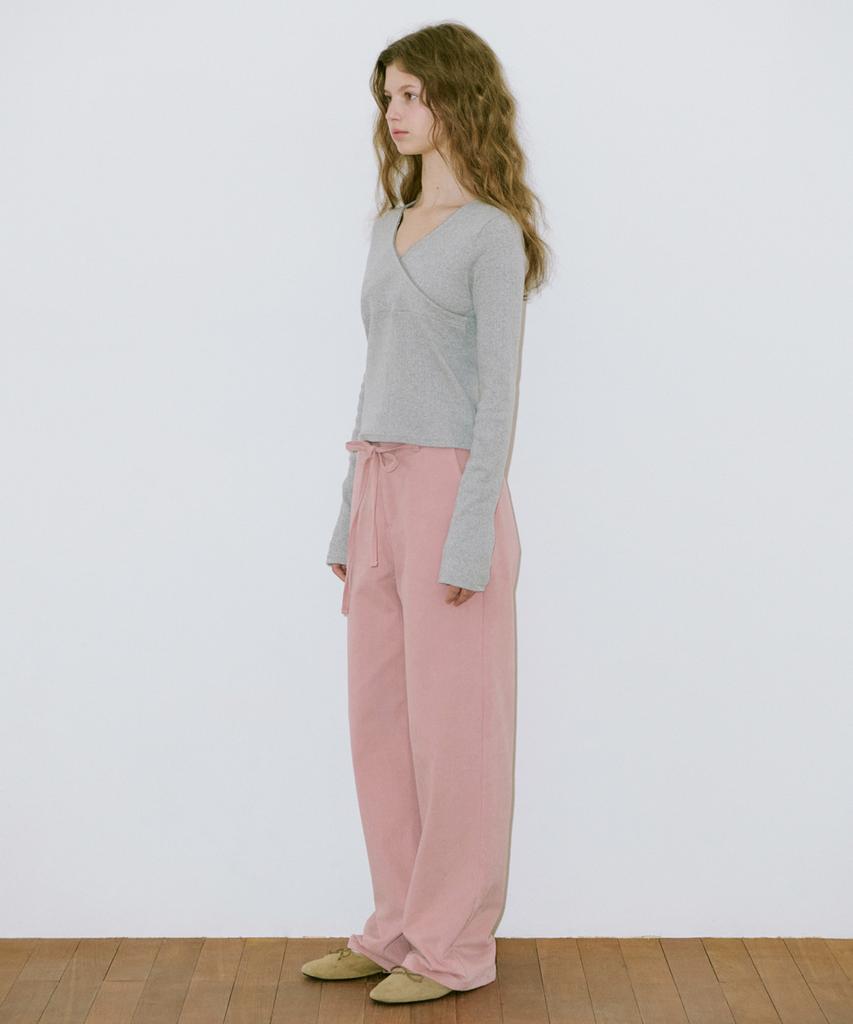 SINOON Lace Cotton Pants (Pink)