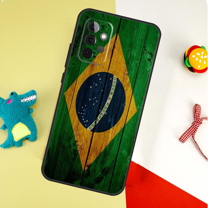 Бразилия Бразильский флаг Чехол для Samsung Galaxy A54 A34 A24 A14 A12 A22 A32 A42 A52 A72 A52S A51 A71 A13 A53 Обложка