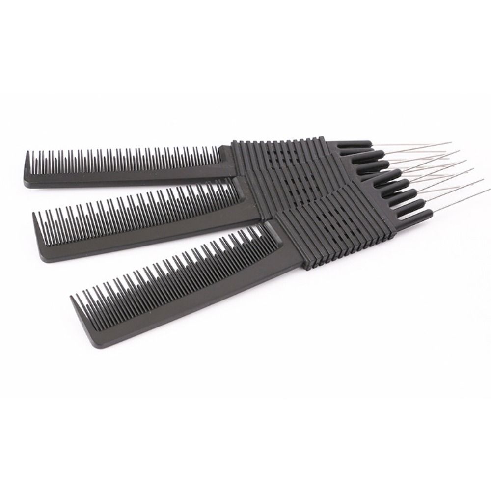 Anti-Static Pointed Tail Comb Anti-slip Five Teeth Hair Comb Pro Hairdressing Combs
