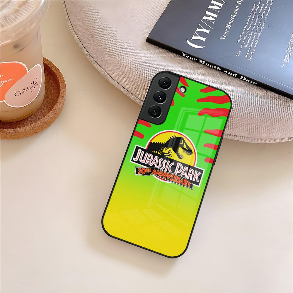 J-JurassicS ParkS Dinosaur W-World Phone Case Glass For Samsung Galaxy S26 S25 S23 S24 S21 S22 S20 Ultra Fe Plus A15 A14 Cover