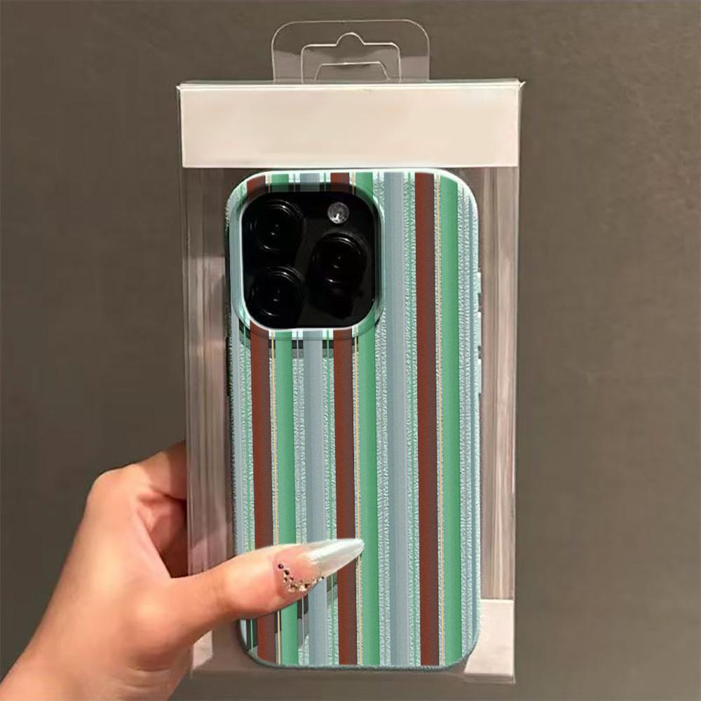 Чехол со полосками для iPhone 11 Чехол для iPhone 17 15 13 12 14 16 Pro Max Plus 17 Air Мягкий силиконовый Ударопрочный Защитный от падения Чехол