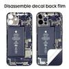 Pentru iPhone 11 12 13 14 15 16 Pro Max SE X XS XR 6 6S 7 8 Plus Dezmembrare autocolant film spate telefon mobil