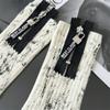 Spray Paint Splash Ink Mid Tube Socks Unique Mid-Calf Socks Fashion Zipper Socks  For Men Women