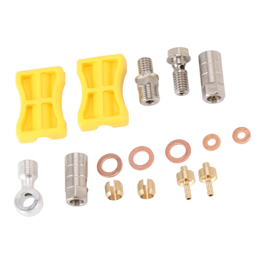 Bike Brake Hose Connector Aluminium Alloy Durable Easy Installation Hydraulic Bike Brake Hose Set