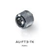 2PCS Soft Tube Connector 10x16 For PVC/PE Flexible Tubing PC Water Cooling Fitting Silver / Black  AU-FT3-TK