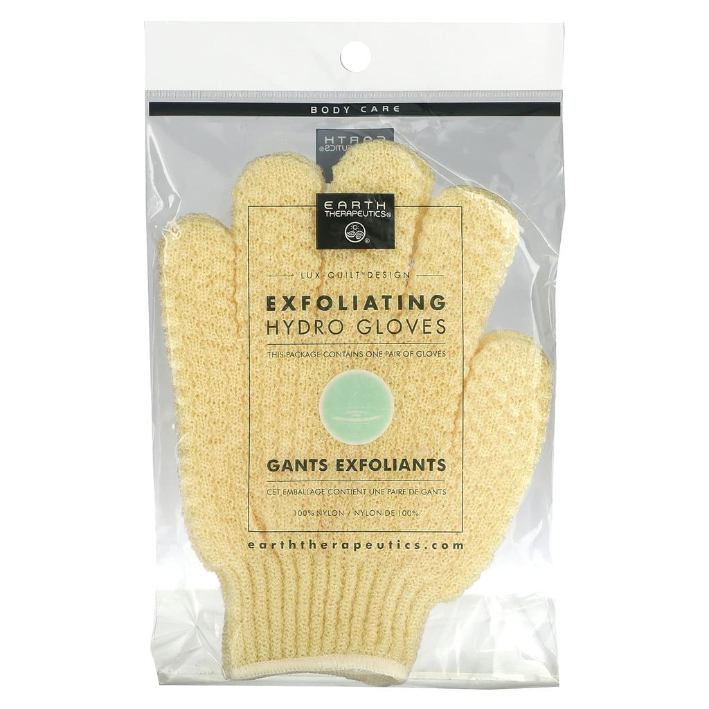 Earth Therapeutics Exfoliating Hydro Gloves, Natural Ingredients, 1 Pair