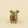 Handcrafted Brass Chinese Zodiac Pig Figurine Retro Lucky Home Ornament Perfect for Lunar New Year Gift Office Decor