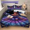 Galactic Princess Fantasy Print 3Pcs Bedding Setduvet Cover With 2 Bedropillowcase Home Birthday Gift