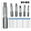 2pcs Right Screw Taps Straight Fluted Fine Thread Metric Hand Tap Drill Thread Forming Machine Tap Bits M12 M14 M16 18 M20