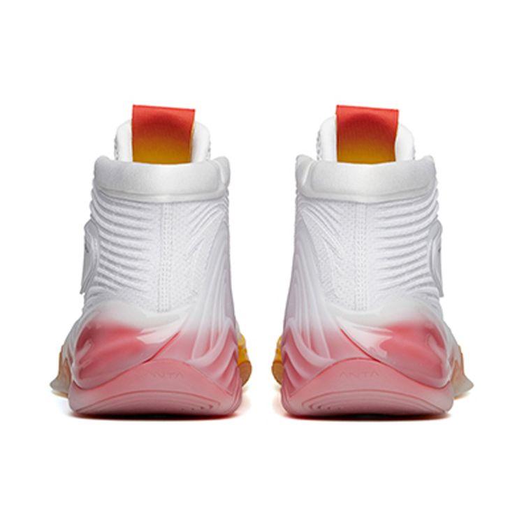 Anta KT6 Star Mark High-Top Basketball Shoes Men Sneakers White Yellow Red 112131101A-2