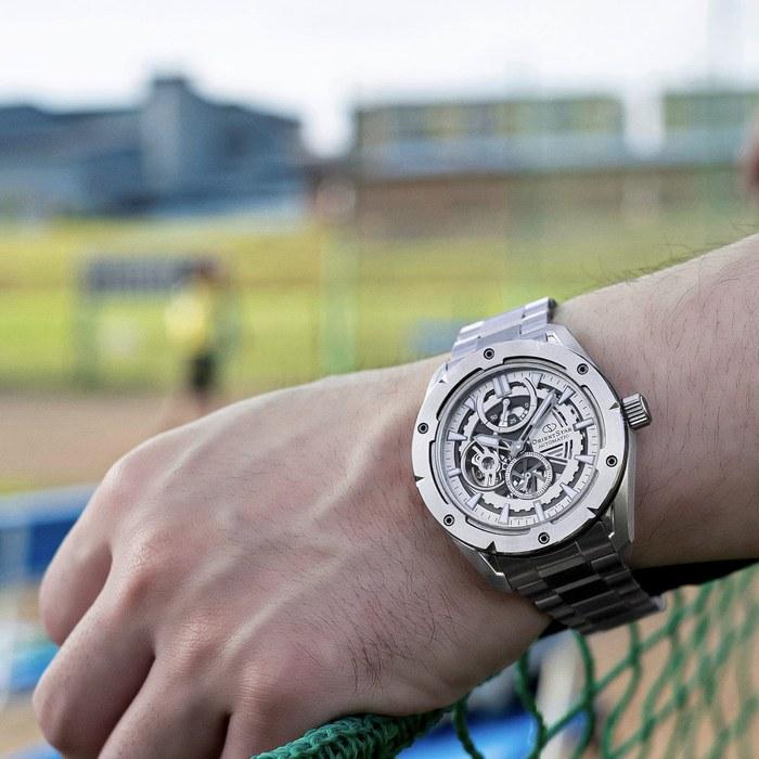 [Orient Star] Автоматические часы с скелетоном Avant-Garde RK-AV0A02S - Белый/Серебристый