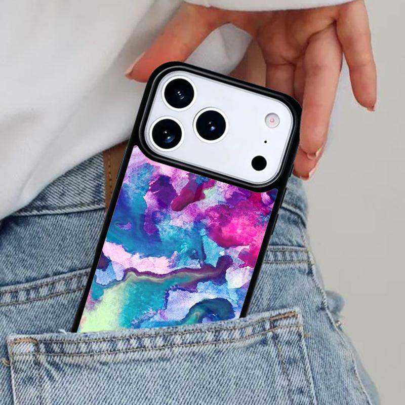 Чехол для телефона Акварельная живопись Арт для iPhone 17ProMax 12 13 14 15 16e 17 Pro Max Plus Air Cover