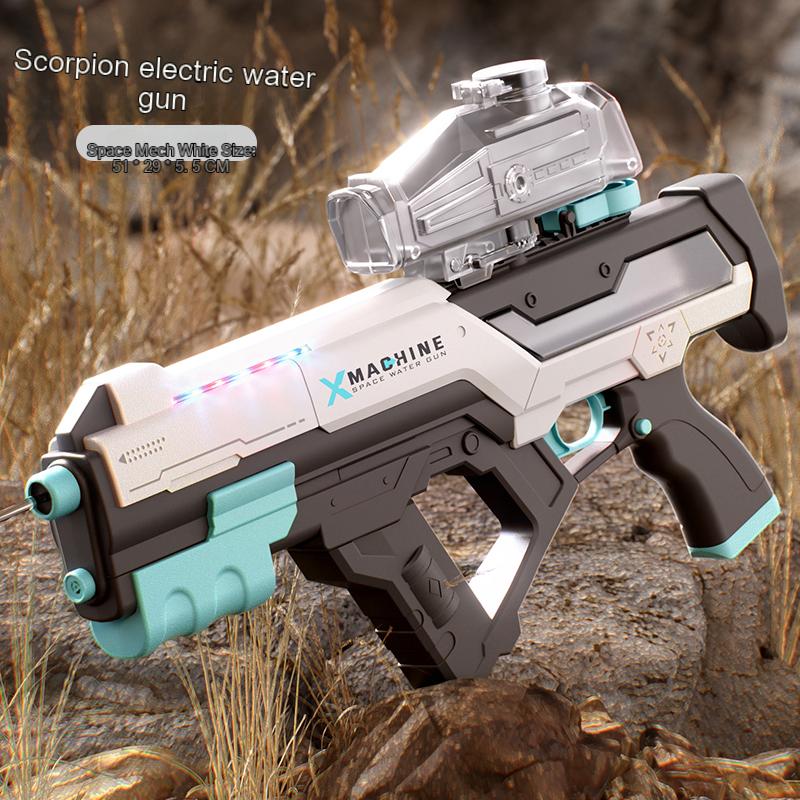 Новый электрический водяной пистолет высокого давления с большой дальностью стрельбы, автоматическое поглощение воды, электрический водяной пистолет M416, детская игрушка в подарок