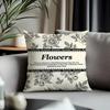 Trending RRetro Flowersed Cushion Cover Antidustmite Pillowcase Invisible Zipper Silky Short Plush Sofa Cushion Cover