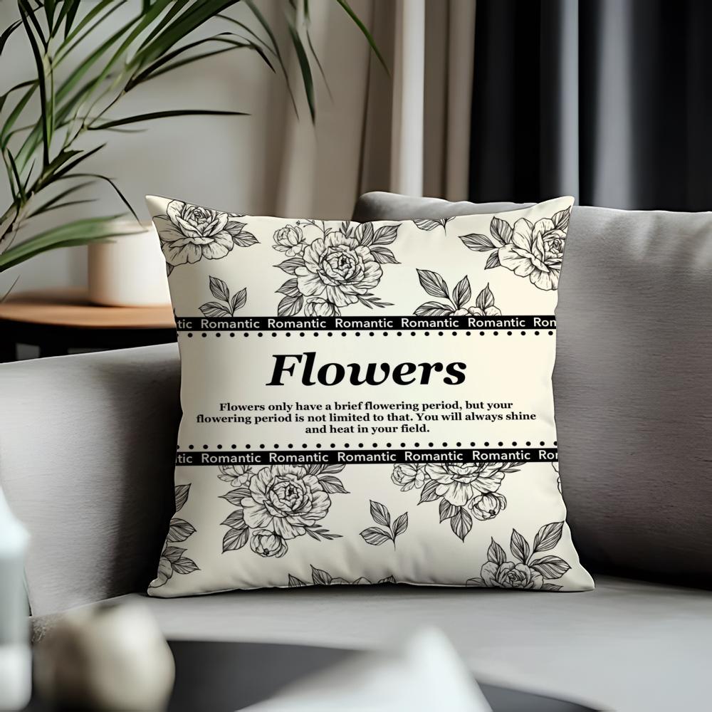 Trending RRetro Flowersed Cushion Cover Antidustmite Pillowcase Invisible Zipper Silky Short Plush Sofa Cushion Cover