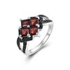 Новое поступление! уникальное кольцо с натуральными гранатами Женские изящные украшения 925 стерлинговое серебро