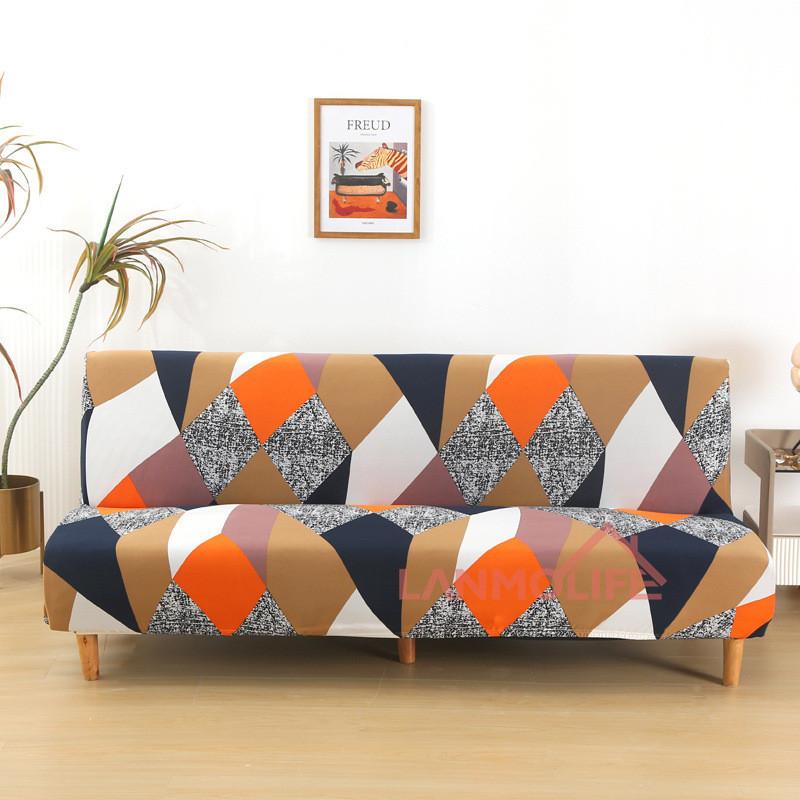 Чехол для складного дивана-кровати с простой эластичностью, без подлокотников, утолщенный, пыленепроницаемый чехол для дивана, все включено