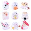 Model Toys Gourmet Hamster Figures Flocking Mouse Hamster Clarke Figures Car Interior Decoration