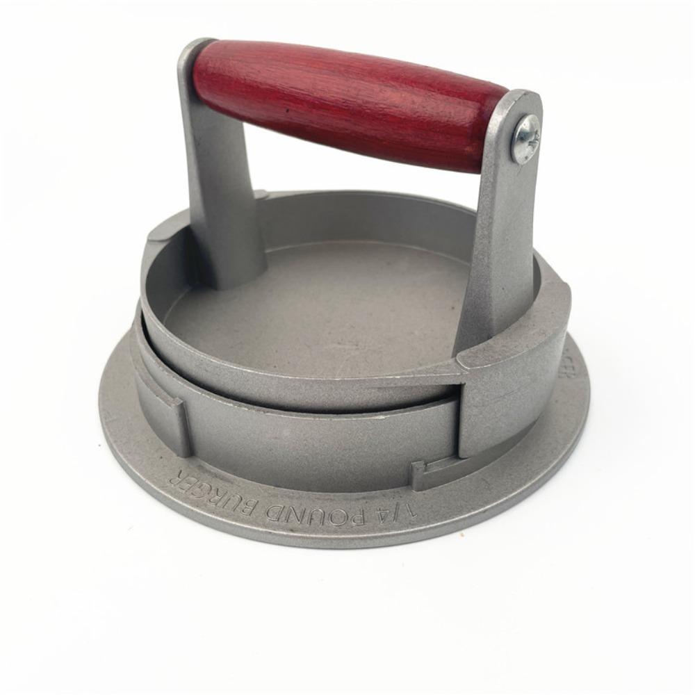 Manual Burger Press Patty Maker Aluminum Alloy Non-Stick Hamburger Meat Press Easy To Clean Efficient Hamburger Patty Mold