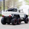 Масштаб 1/22 G63 AMG 6x6 V12, внедорожный черный пикап, модель автомобиля, игрушечный автомобиль из цинкового сплава со звуком и светом для детей, подарок для мальчиков и девочек