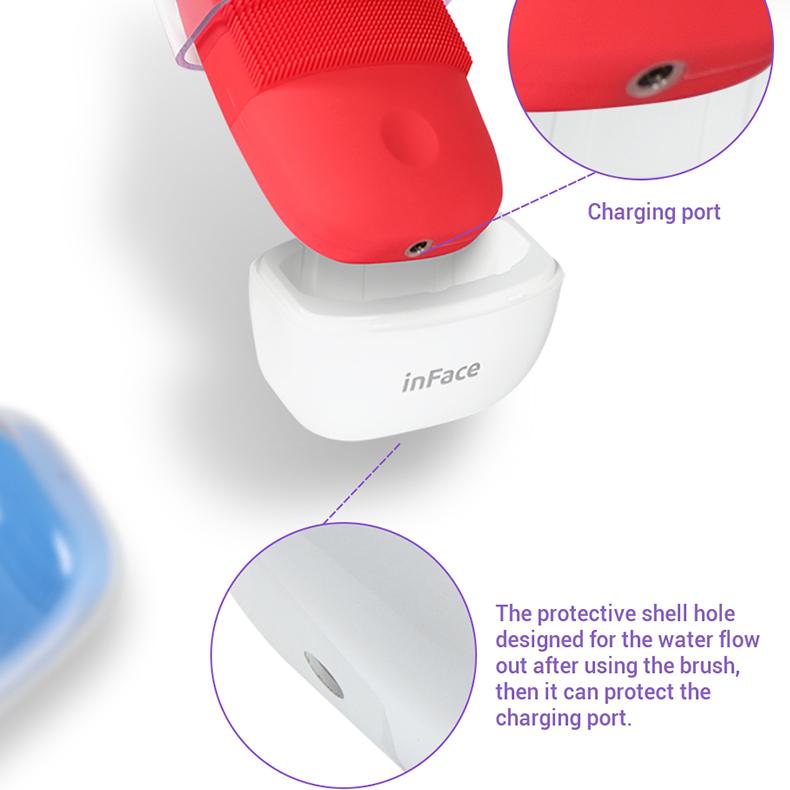 Xiaomi Обновленная версия Inface, щетка для очищения лица, электрическая звуковая щетка для лица, глубокая очистка, водонепроницаемый инструмент