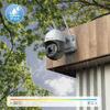Ctronics Уличная камера видеонаблюдения Автоматическая floodlight с обнаружением человека TF-карта Удаленный семейный AP Предустановка LAN-кабель (Совместимость с 4K/5G Wi-Fi) 8 МП, Автомобиль/Домашнее животное