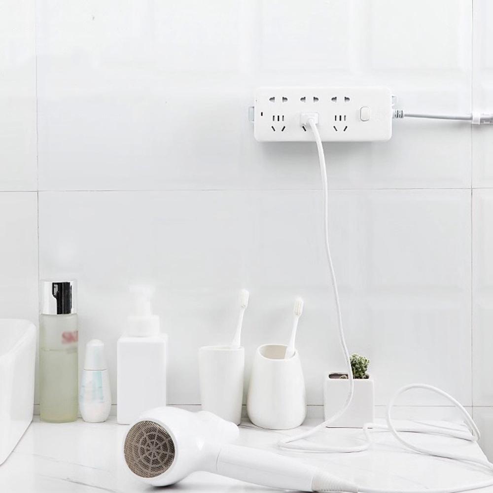 Self Adhesive Power Strip Fixator Socket Holder Mount Punch-Free Wall-Mounted Desktop Socket Fixer