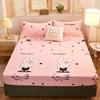 New Waterproof Bed Sheet Printed Cartoon Bed Fitted Sheet Mattress Covers Deep Pocket Bed Protector Sheet