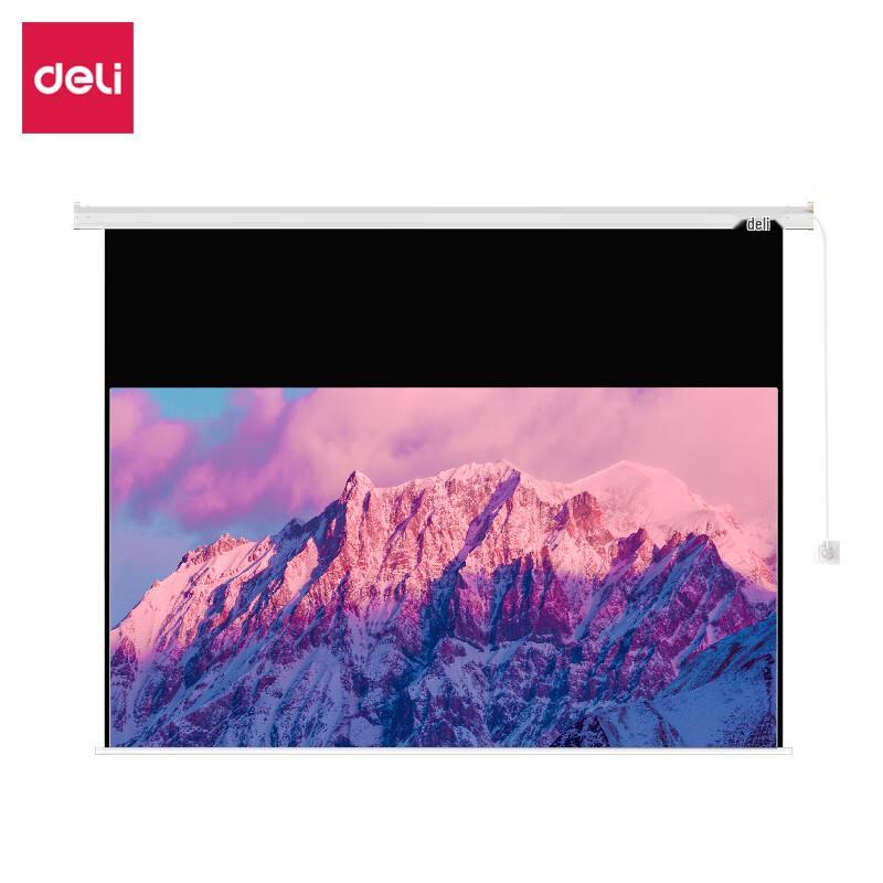 Deli Electric Remote Control Projection Screen